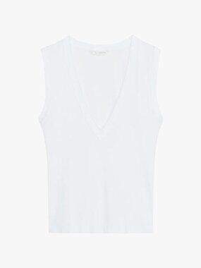 ZARA | 100% COTTON V-NECK TANK TOP